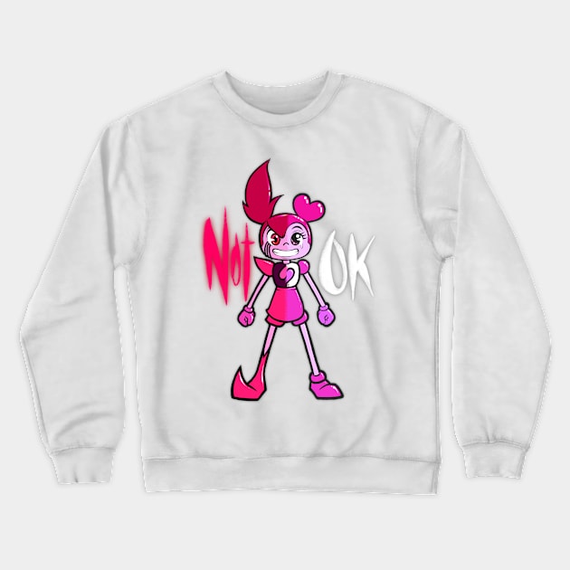 Not ok Crewneck Sweatshirt by Danderfull